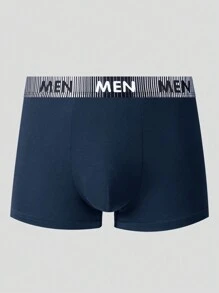 EasyFave 6 Pièces /set Boxer De Caleçon Pour Hommes À Motif De Blocs De Couleur Avec Ceinture Tissée
