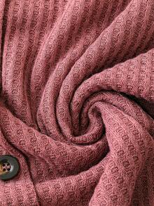 SHEIN LUNE 大尺碼多色背心和吊帶上衣套裝，U領，鈕扣裝飾，舒適透氣面料，多用途背心款式 - 彩色 - 查看 3