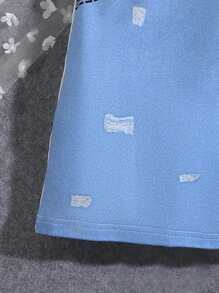 SHEIN Tween Girls' 3d Cartoon Printed Short Sleeve Dress - Multicolor - View 3