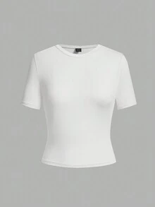 SHEIN Essnce 3件/套 女式基本簡約內搭t卹,三色 - 彩色 - 查看 3