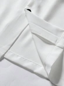 Manfinity Hypemode Men's Plus Size Short Sleeve Shirt With Dragon Print
