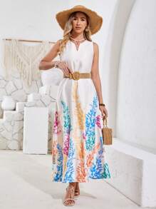 Aveloria Sleeveless Print Dress