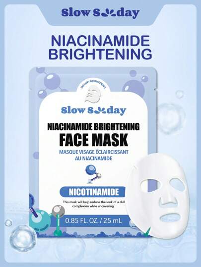 SlowSunday Hydrating Face Masks, Instant Brightening Firming Anti Aging Face Sheet Masks, Moisturizing Spa Face Masks Skincare With Vitamin B5, Niacinamide , Vitamin E, Hydrates And Nourishes, Deeply Hydrates And Soothes Skin, Back To School, For Fall/Autumn, K Beauty