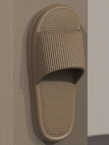 New INS Style Fashionable And Versatile Striped Thick-Soled EVA Slippers For Women, Comfortable And Soft With Anti-Slip And Anti-Odor Properties, Suitable For Home And Bathroom Use