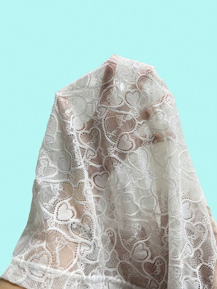 ロングナイトドレス 肩にレース 切り替えデザイン バック開き レースアップ 透け感 Xlサイズ