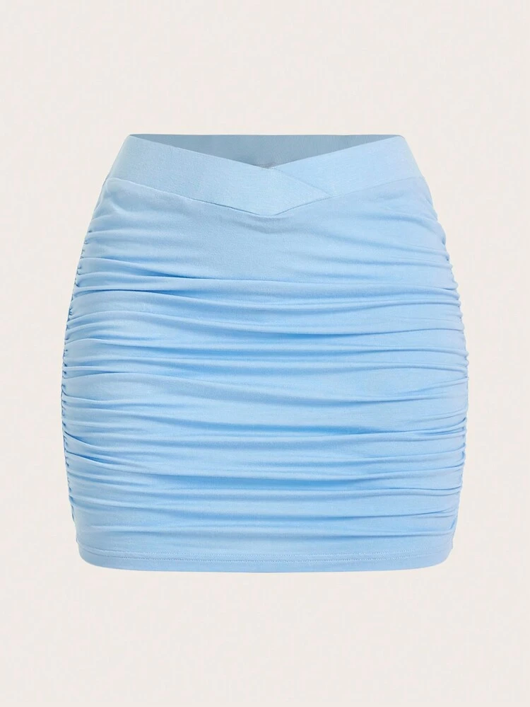 Sequin Heart And Letter Pattern Skirt