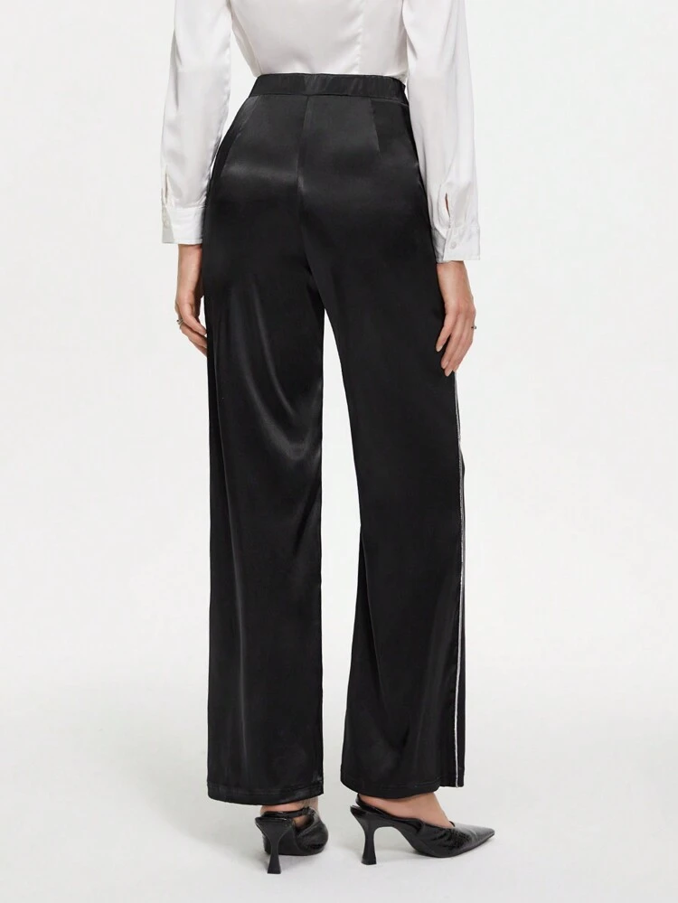 Women's Side Striped Straight Leg Pants