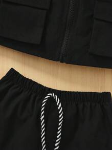 SHEIN Young Boy Fashionable & Cool 3pcs/Set Outfit