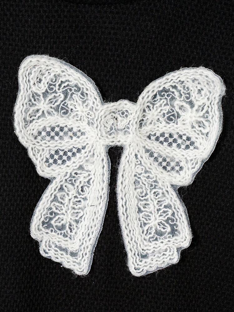 Baby Girl Elegant Floral Patchwork Tulle Puff Sleeve Dress With 3d Butterfly Decoration