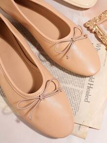 SHUZIA 女性時尚平底鞋 - 杏色 - 查看 4