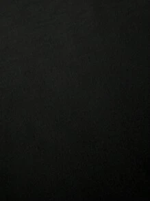 Manfinity Roghcode Men Plus Letter Printed Short Sleeve T-Shirt - Black - View 3