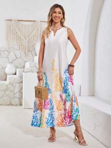 Aveloria Sleeveless Print Dress
