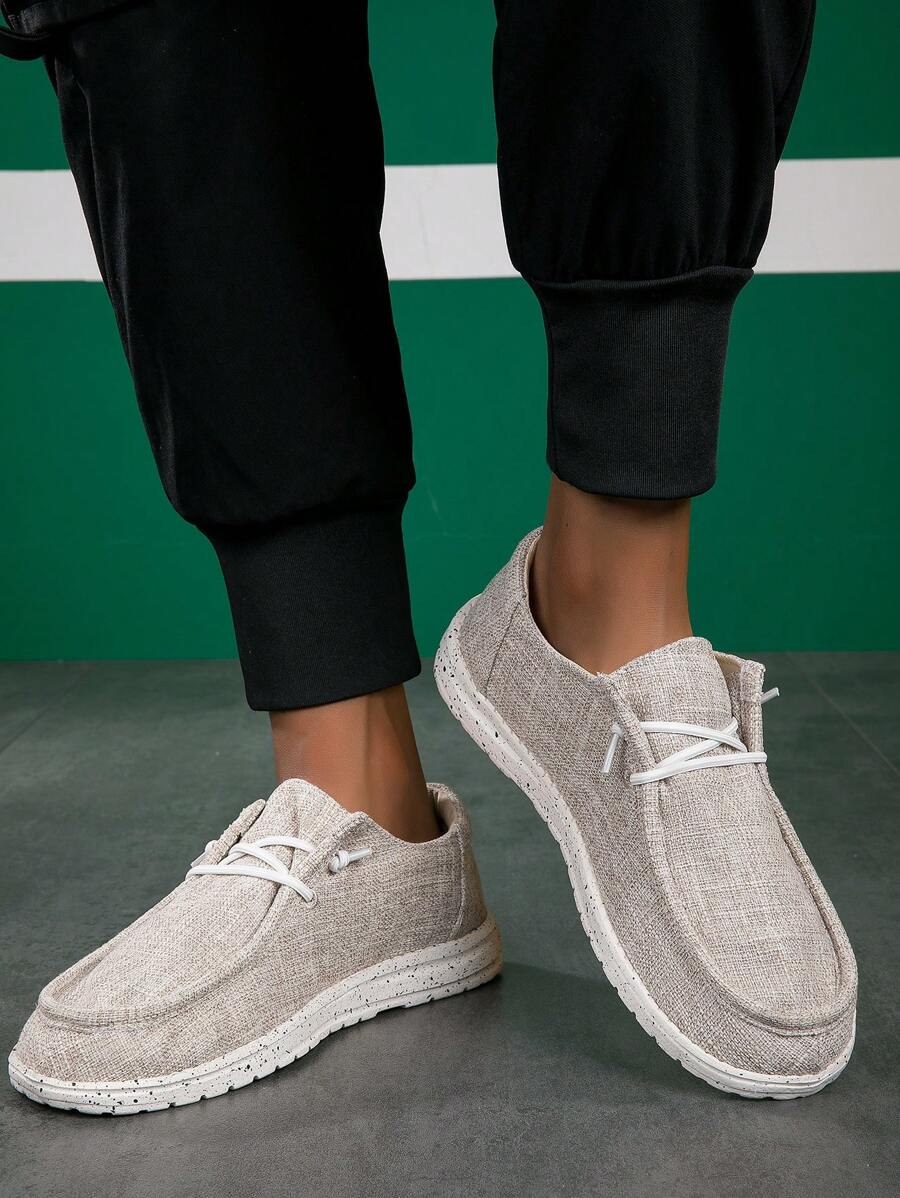 男士休閒便鞋懶人鞋,時尚舒適布質鞋