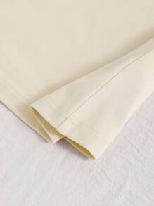 SHEIN LUNE 豹紋短袖圓領兔子圖形設計的t恤,適合於復活節假期的休閒穿著 - 杏色 - 查看 4