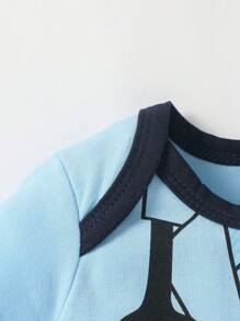 SHEIN Geschenkbox-set Zur Monatsfeier Für Neugeborene, Bestehend Aus Bedruckten Kurzarm-bodys, Hosen Und Mehr, Süß Und Bequem Für Den Alltag, Frühling Und Sommer - Verschiedenfarbig - Übersicht 6