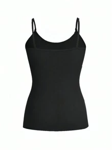 SHEIN Maternity Front Button Nursing Vest - Multicolor - View 4