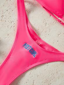 Bikinx 女性字母刺繡比基尼套裝,性感