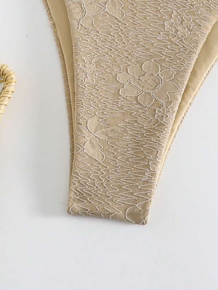 Summer Women'S Triangle Cup Jacquard Bikini Set Wedding