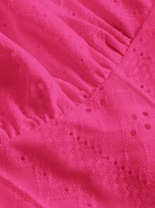 SHEIN MOD 女士荷叶边前系带背心