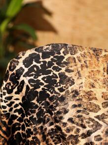 Slaydiva Sexy Bodycon Minikleid mit Cheetah-Muster und rückenfrei gekreuztem Rückenausschnitt