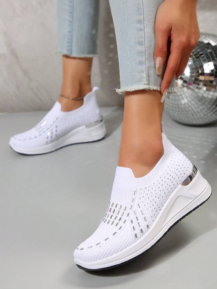 EIN-Schritt Damen Sneaker - Bequeme Slip-On Schuhe Mit Weicher Sohle