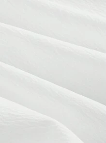 SHEIN MOD 女士無袖連衣裙,裝飾有3d花朵和褶邊 - 白色 - 查看 4