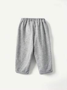 Cozy Pixies Baby Boy Casual Bear Print Long Pants Set - Multicolor - View 2