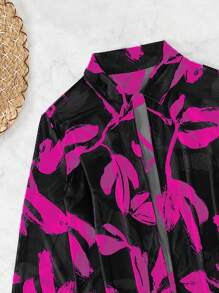 Swim Vcay Summer Beach Women's Printed Two-Piece Bikini Set(Set Print Is Random) - Hot Pink - View 6