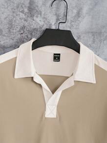 Manfinity VCAY 男士拼色休閒短袖polo衫