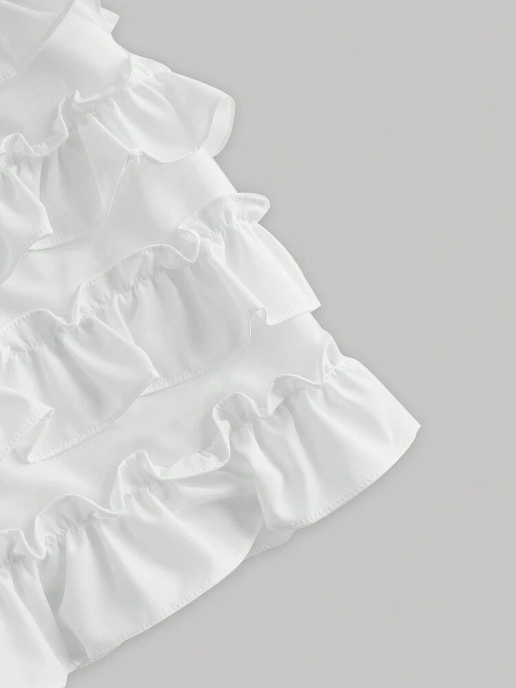 Women's Multi-Layered Ruffled Hem Skirt