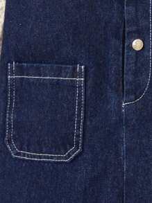 Quần yếm vải denim thời trang cho bé trai có thiết kế áo vest - Nhiều màu - Xem 3