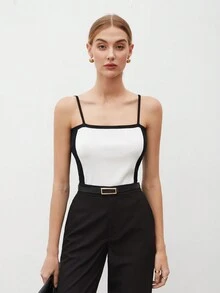 BizChic 休閒女士多色編織背心 - 黑與白 - 查看 9