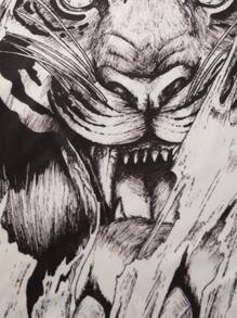 Manfinity LEGND Nam Nhuộm buộc Thú vật In Áo thun Và Quần Bộ - trắng - Xem 7