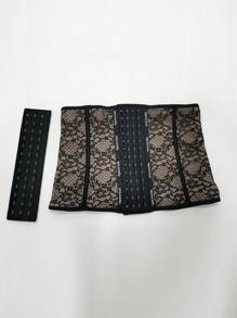 1 Miếng Của phụ nữ Khép kín Mặt trước Ren Huấn luyện viên vòng eo - màu đen - Xem 5