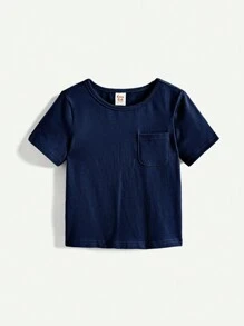 Cozy Pixies Baby Boy's 3pcs Knitted Soft Decorative Pocket Round Neck Short Sleeve Sweater Set