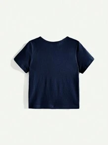Cozy Pixies Baby Boy's 3pcs Knitted Soft Decorative Pocket Round Neck Short Sleeve Sweater Set