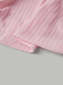 Sweetra Waffle Lace Patchwork T-Shirt Y2K Outfit 