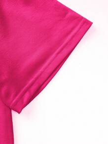 SHEIN Camiseta de mujer de manga corta con estampado de retrato, camisetas gráficas para mujer