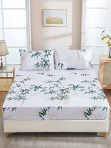 3入組花卉枝莓圖案印花聚酯纖維床上四件套 - 彩色 - 查看 9