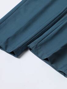 Manfinity Mode Men's Formal Gentleman Suit, Vest And Pants Set - Blue - View 3