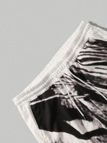 Manfinity LEGND Nam Nhuộm buộc Thú vật In Áo thun Và Quần Bộ - trắng - Xem 4