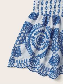 Sunnyshic Grote maten Vrouwen Geborduurd Strapless topje