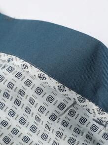 Manfinity Mode Men's Formal Gentleman Suit, Vest And Pants Set - Blue - View 7