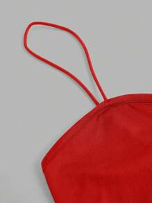 SHEIN EZwear 3入組休閒修身款吊帶背心，適合夏季，女士無袖背心 - 彩色 - 查看 6