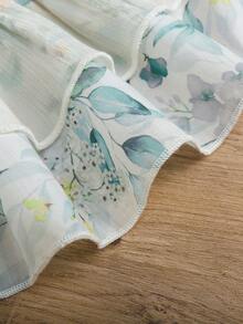 Vestido De Bebé Para Niñas Con Estampado Floral De Parches - Multicolor - Ver 4