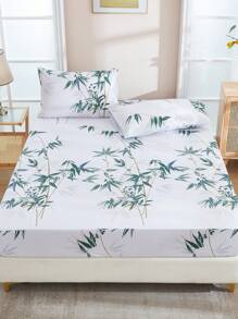 3入組花卉枝莓圖案印花聚酯纖維床上四件套 - 彩色 - 查看 10
