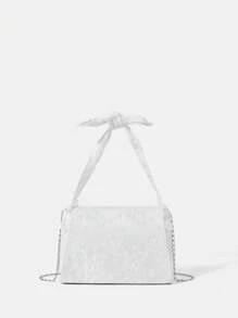 SHEIN Belle 女士白色手提包 - 白色 - 查看 3