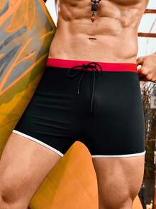 Manfinity Trajes De Baño Sencillos De Un Solo Color Para Hombre - Multicolor - Ver 4