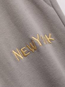 DAZY 女士束口直筒運動褲 - 淺灰色 - 查看 6