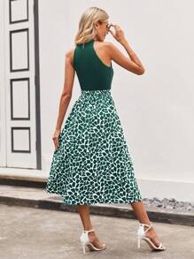 SHEIN Clasi 女式簡約風格無袖連身裙 - 彩色 - 查看 2